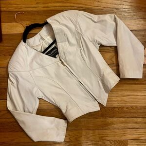 NWT vintage Wilson’s leather jacket 80s cropped fitted